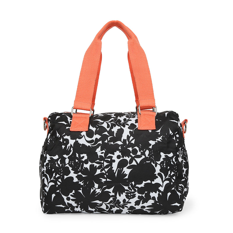BAOMI CRINKLE SHOULDER BAG Range Black & Peach Soft One Size Shoulder Bag