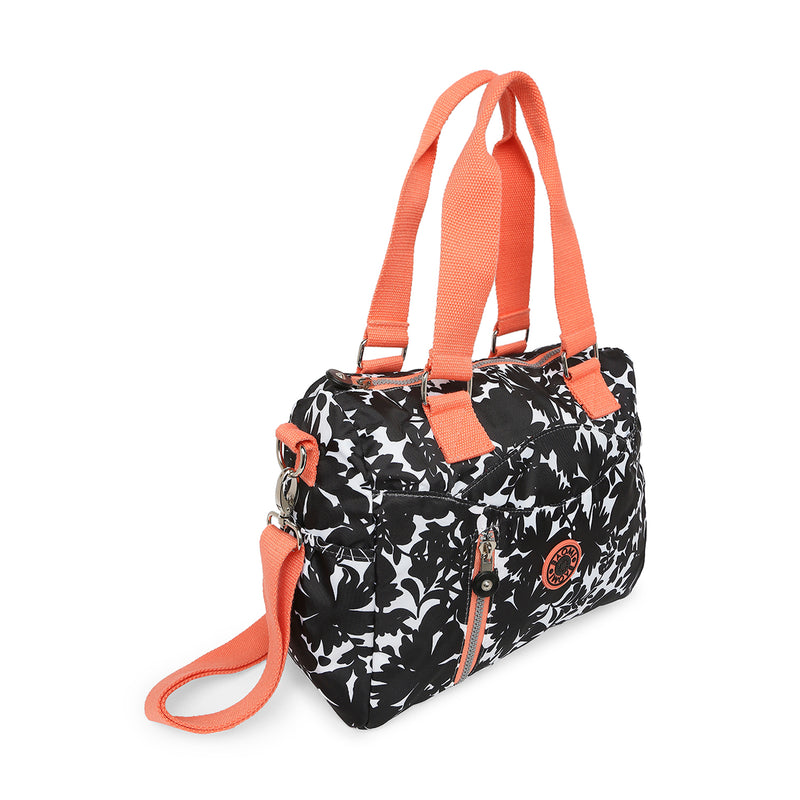 BAOMI CRINKLE SHOULDER BAG Range Black & Peach Soft One Size Shoulder Bag