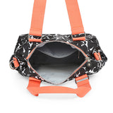 BAOMI CRINKLE SHOULDER BAG Range Black & Peach Soft One Size Shoulder Bag