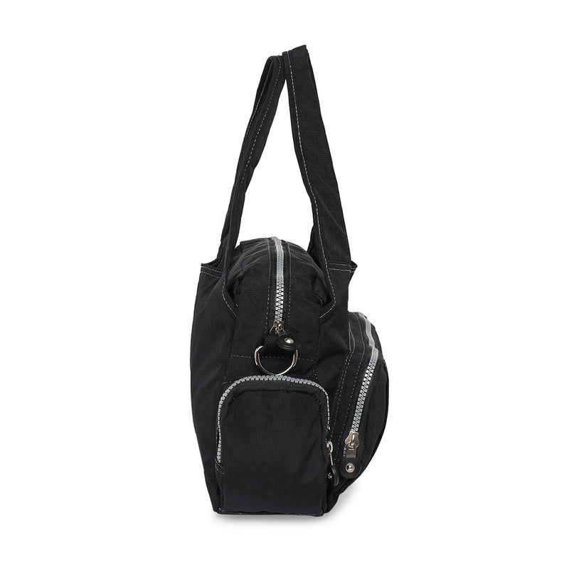 BAOMI CRINKLE HANDBAG Range Black Soft One Size Handbag