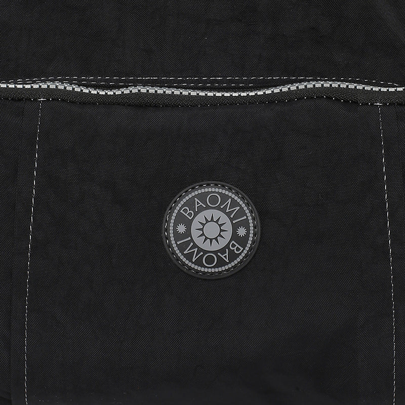 BAOMI CRINKLE HANDBAG Range Black Soft One Size Handbag