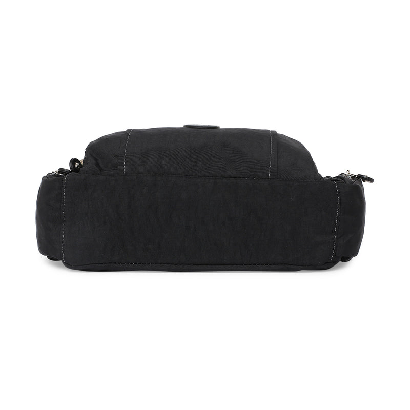 BAOMI CRINKLE HANDBAG Range Black Soft One Size Handbag