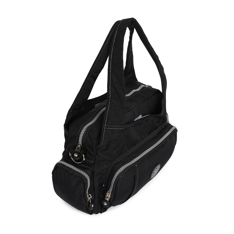 BAOMI CRINKLE HANDBAG Range Black Soft One Size Handbag