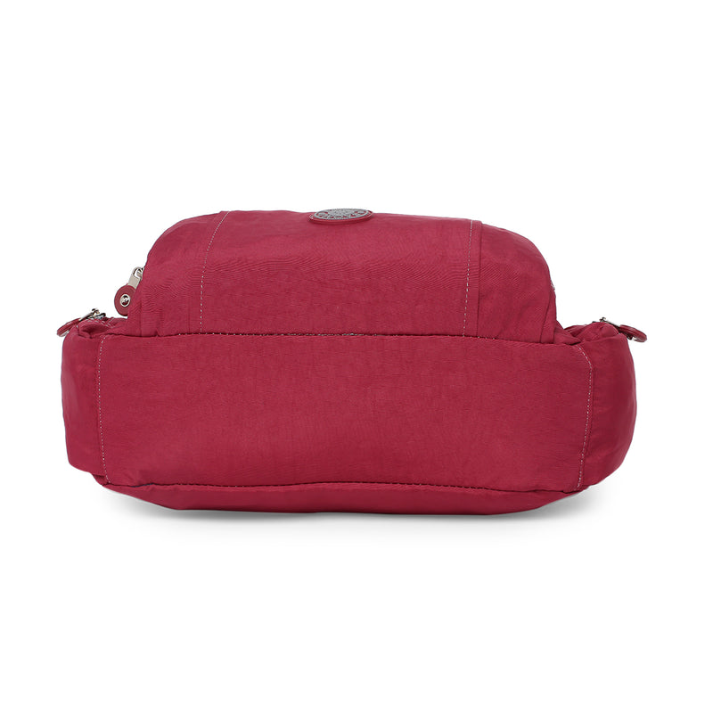 BAOMI CRINKLE HANDBAG Range Dark Red Soft One Size Handbag