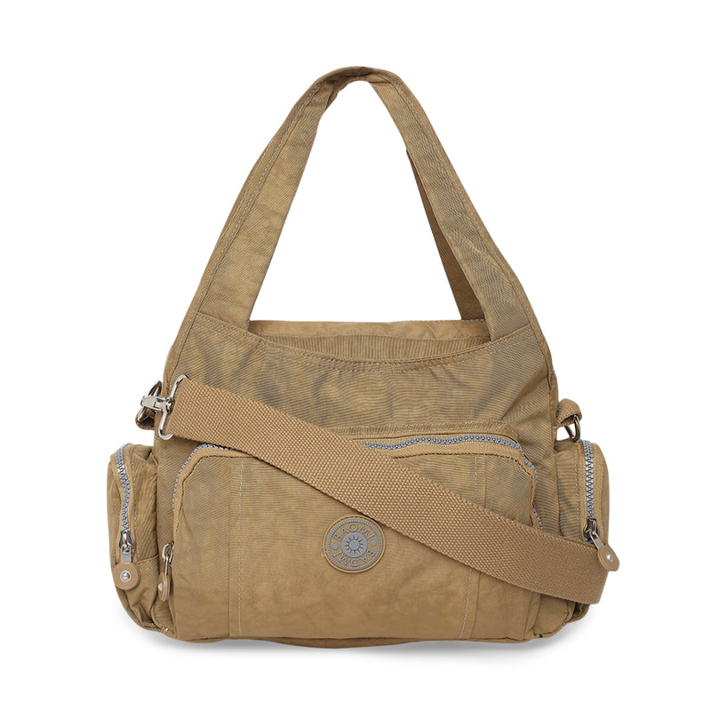 BAOMI CRINKLE HANDBAG Range Dark Yellow Soft One Size Handbag