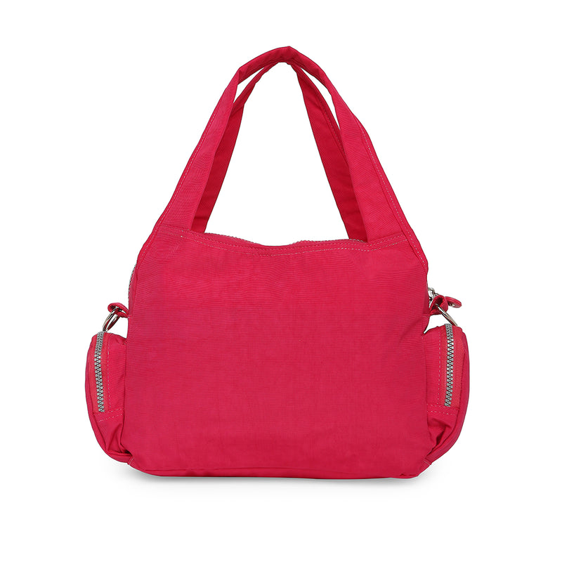 BAOMI CRINKLE HANDBAG Range Fuchsia Red Soft One Size Handbag