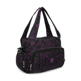 BAOMI CRINKLE HAND BAG Range Black & Purple Soft One Size Handbag