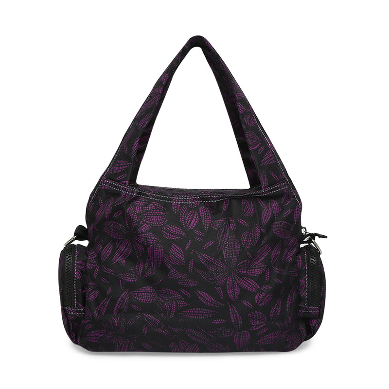 BAOMI CRINKLE HAND BAG Range Black & Purple Soft One Size Handbag