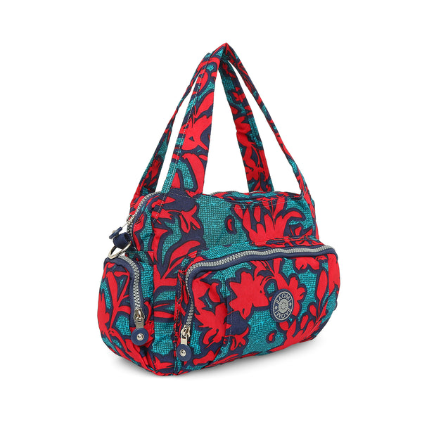 BAOMI CRINKLE HAND BAG Range Red & Green Soft One Size Handbag
