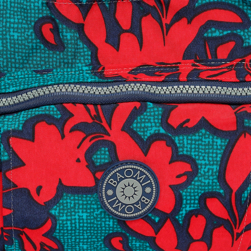 BAOMI CRINKLE HAND BAG Range Red & Green Soft One Size Handbag