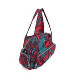 BAOMI CRINKLE HAND BAG Range Red & Green Soft One Size Handbag