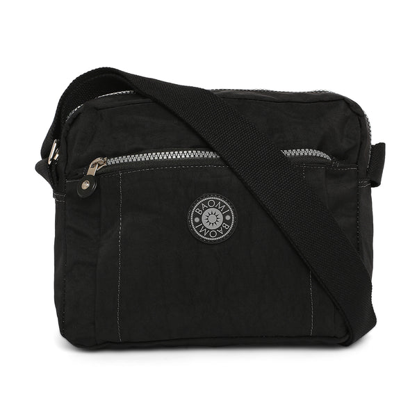 BAOMI CRINKLE SHOULDER BAG Range Black Soft One Size Shoulder Bag