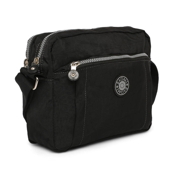 BAOMI CRINKLE SHOULDER BAG Range Black Soft One Size Shoulder Bag