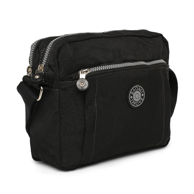 BAOMI CRINKLE SHOULDER BAG Range Black Soft One Size Shoulder Bag
