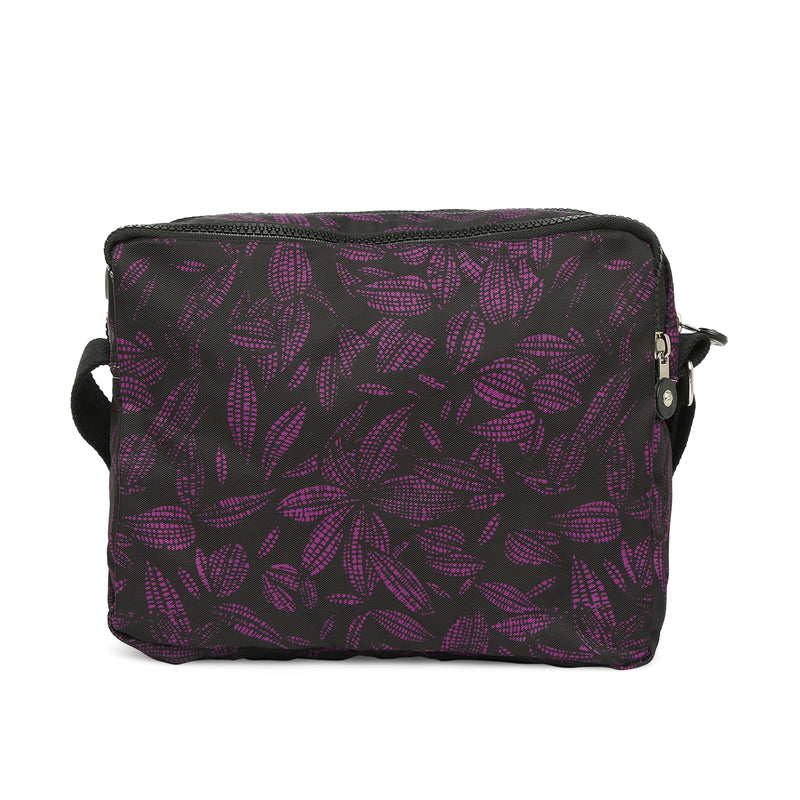 BAOMI CRINKLE SHOULDER BAG Range Black & Purple Soft One Size Shoulder Bag