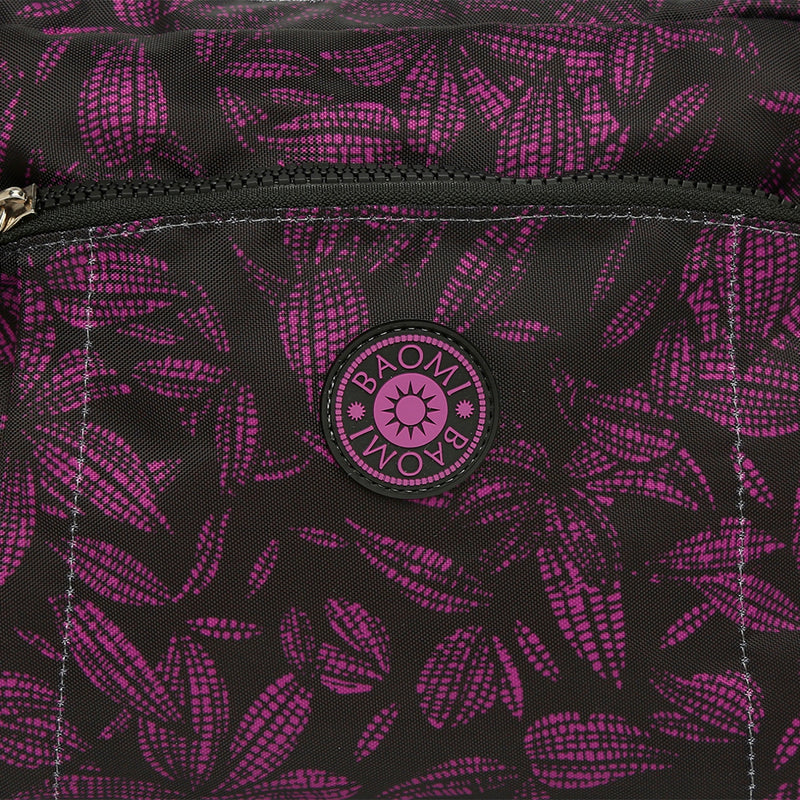 BAOMI CRINKLE SHOULDER BAG Range Black & Purple Soft One Size Shoulder Bag