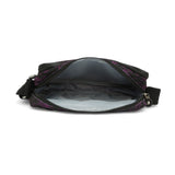 BAOMI CRINKLE SHOULDER BAG Range Black & Purple Soft One Size Shoulder Bag
