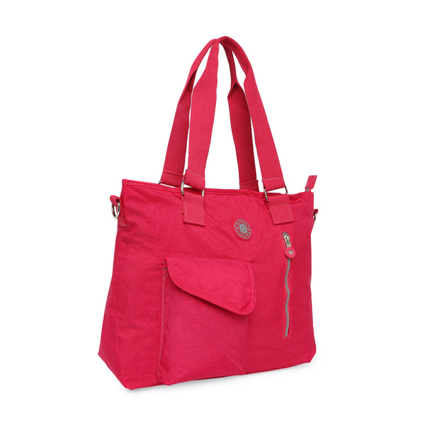 BAOMI CRINKLE SHOULDER BAG Range Fuchsia Red Soft One Size Shoulder Bag
