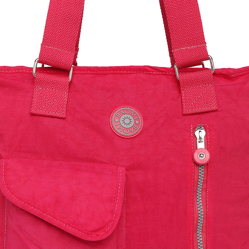 BAOMI CRINKLE SHOULDER BAG Range Fuchsia Red Soft One Size Shoulder Bag