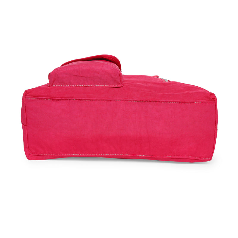 BAOMI CRINKLE SHOULDER BAG Range Fuchsia Red Soft One Size Shoulder Bag