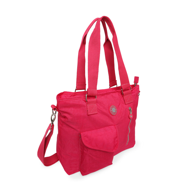 BAOMI CRINKLE SHOULDER BAG Range Fuchsia Red Soft One Size Shoulder Bag