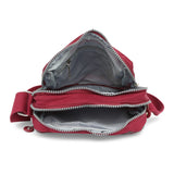 BAOMI CRINKLE SHOULDER BAG Range Dark Red Soft One Size Shoulder Bag