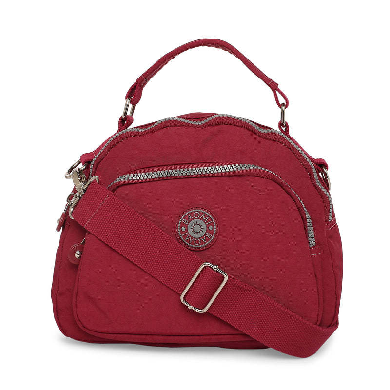 BAOMI CRINKLE SHOULDER BAG Range Dark Red Soft One Size Shoulder Bag