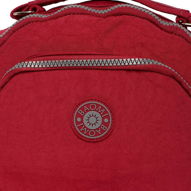 BAOMI CRINKLE SHOULDER BAG Range Dark Red Soft One Size Shoulder Bag