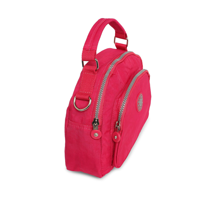 BAOMI CRINKLE SHOULDER BAG Range Fuchsia Red Soft One Size Shoulder Bag