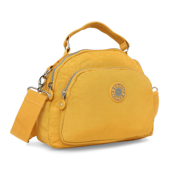 BAOMI CRINKLE SHOULDER BAG Range Yellow Soft One Size Shoulder Bag