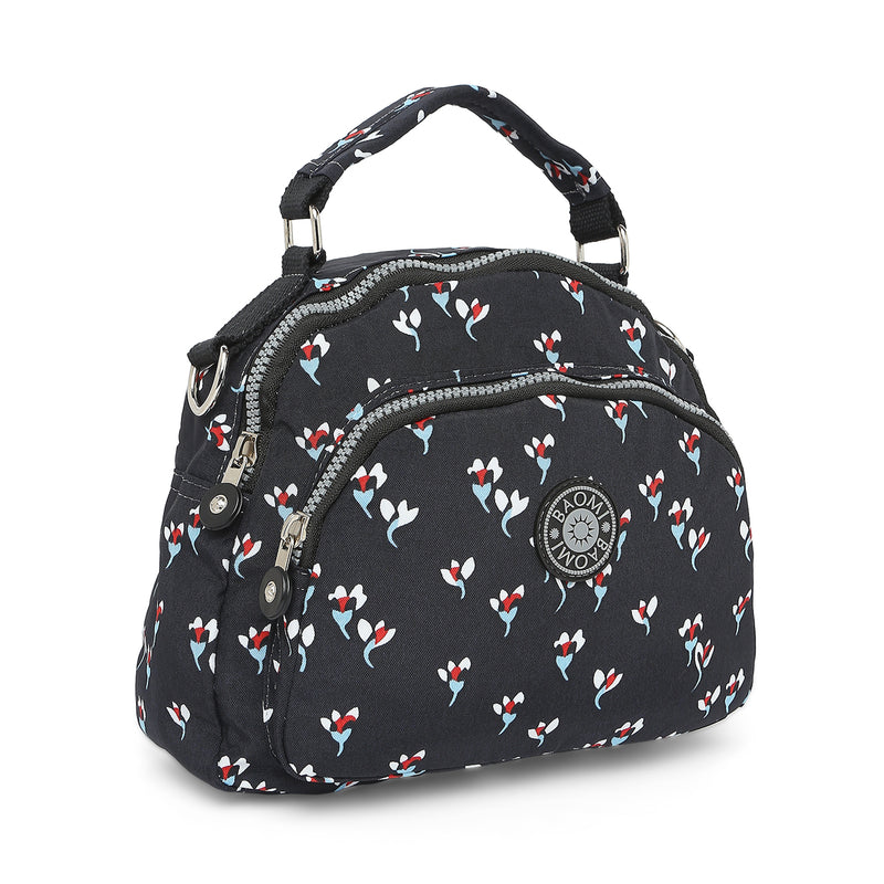 BAOMI CRINKLE SHOULDER BAG Range Black Floral Soft One Size Shoulder Bag