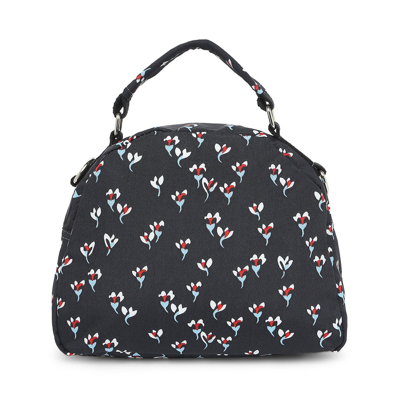 BAOMI CRINKLE SHOULDER BAG Range Black Floral Soft One Size Shoulder Bag