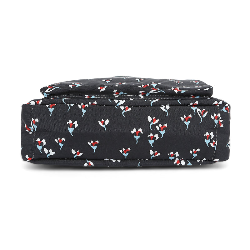 BAOMI CRINKLE SHOULDER BAG Range Black Floral Soft One Size Shoulder Bag