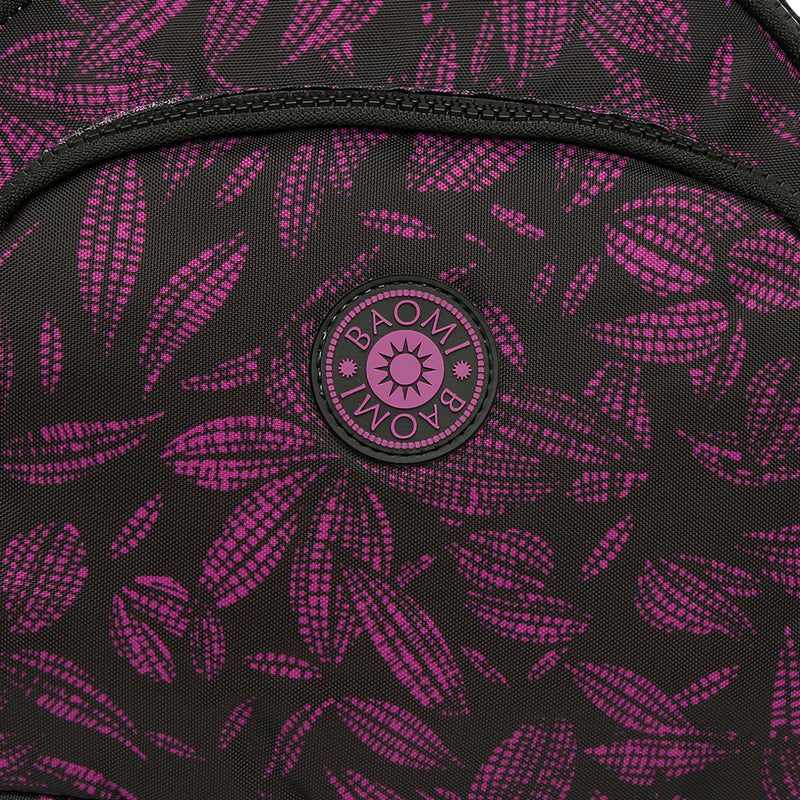BAOMI CRINKLE SHOULDER BAG Range Black & Purple Soft One Size Shoulder Bag