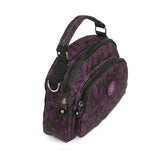 BAOMI CRINKLE SHOULDER BAG Range Black & Purple Soft One Size Shoulder Bag