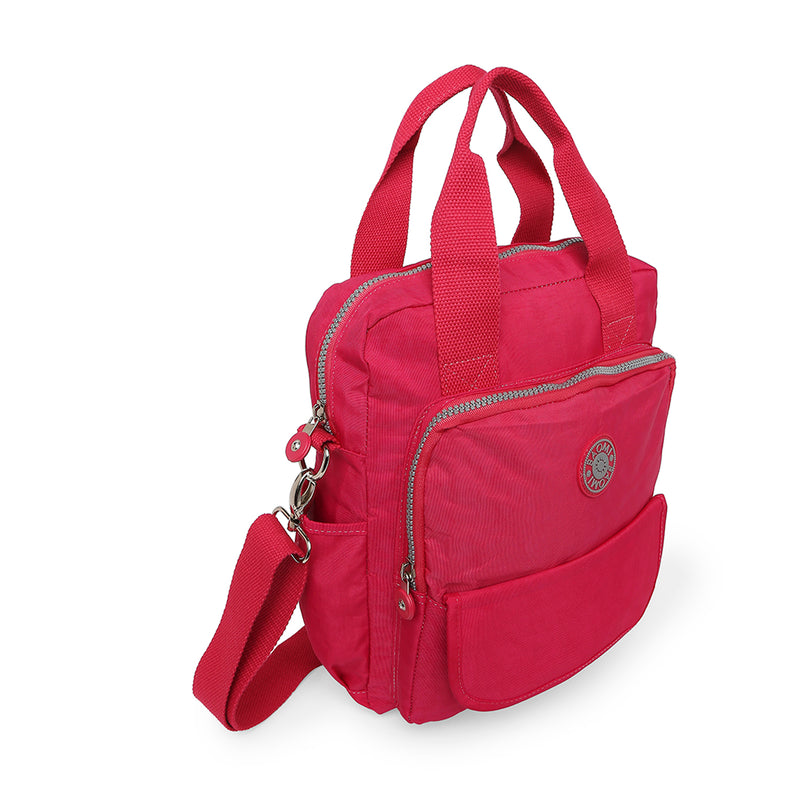 BAOMI CRINKLE SHOULDER BAG Range Fuchsia Red Soft One Size Shoulder Bag