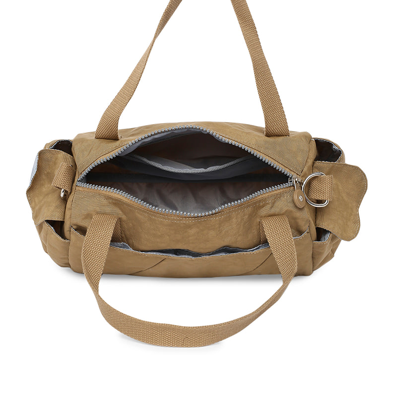 BAOMI CRINKLE HANDBAG Range Dark Yellow Soft One Size Handbag