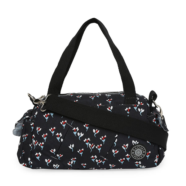 BAOMI CRINKLE HAND BAG Range Black Floral Soft One Size Handbag