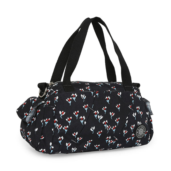 BAOMI CRINKLE HAND BAG Range Black Floral Soft One Size Handbag