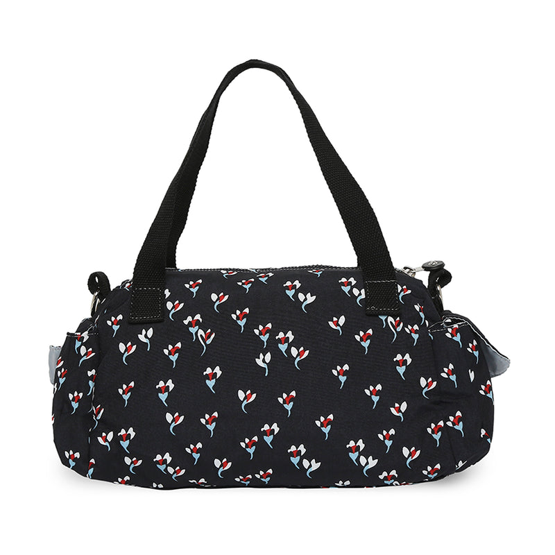 BAOMI CRINKLE HAND BAG Range Black Floral Soft One Size Handbag