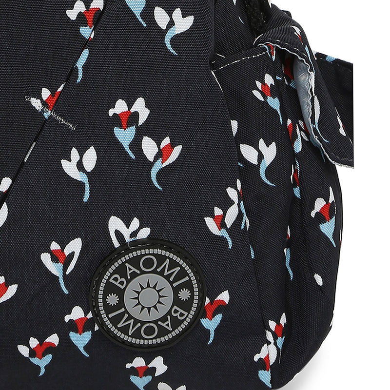 BAOMI CRINKLE HAND BAG Range Black Floral Soft One Size Handbag