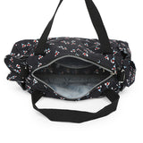 BAOMI CRINKLE HAND BAG Range Black Floral Soft One Size Handbag