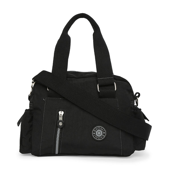 BAOMI CRINKLE HANDBAG Range Black Soft One Size Handbag