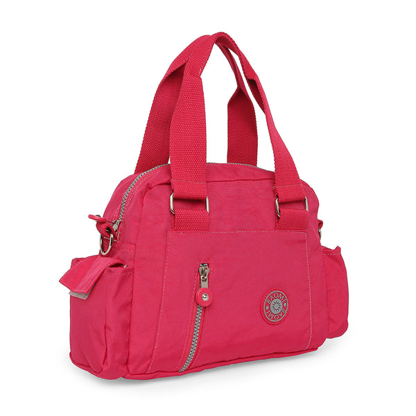 BAOMI CRINKLE HANDBAG Range Fuchsia Red Soft One Size Handbag