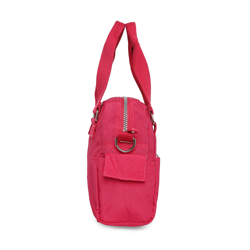 BAOMI CRINKLE HANDBAG Range Fuchsia Red Soft One Size Handbag