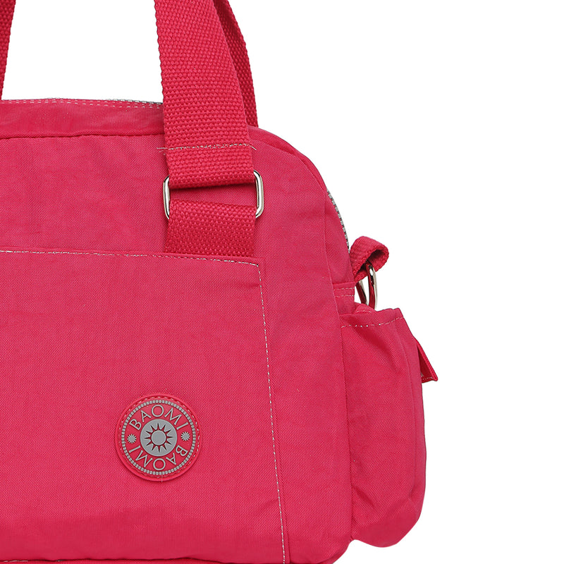 BAOMI CRINKLE HANDBAG Range Fuchsia Red Soft One Size Handbag