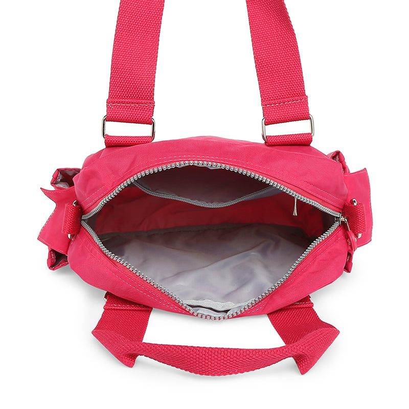 BAOMI CRINKLE HANDBAG Range Fuchsia Red Soft One Size Handbag