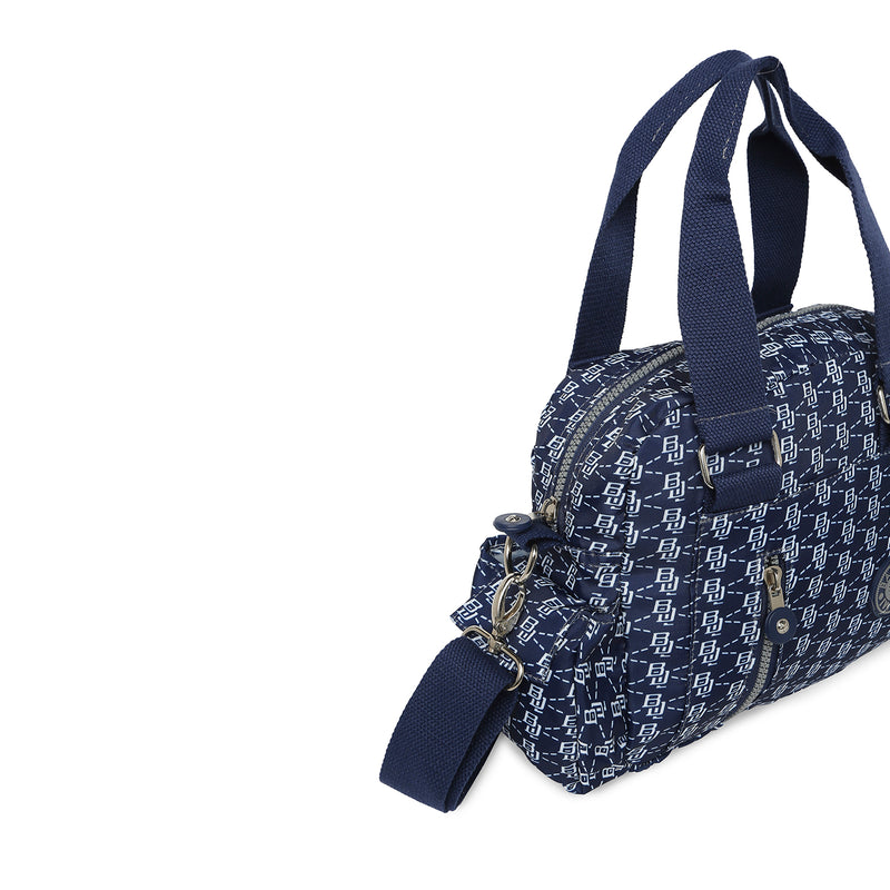 BAOMI CRINKLE HAND BAG Range Blue & White Soft One Size Handbag