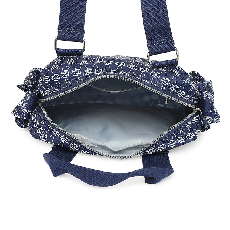 BAOMI CRINKLE HAND BAG Range Blue & White Soft One Size Handbag