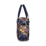 BAOMI CRINKLE HAND BAG Range Blue & Yellow Floral Soft One Size Handbag